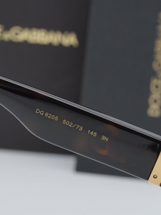 Dolce & Gabbana DG6205 502/73 Square Sunglasses - Havana/Brown main image 10